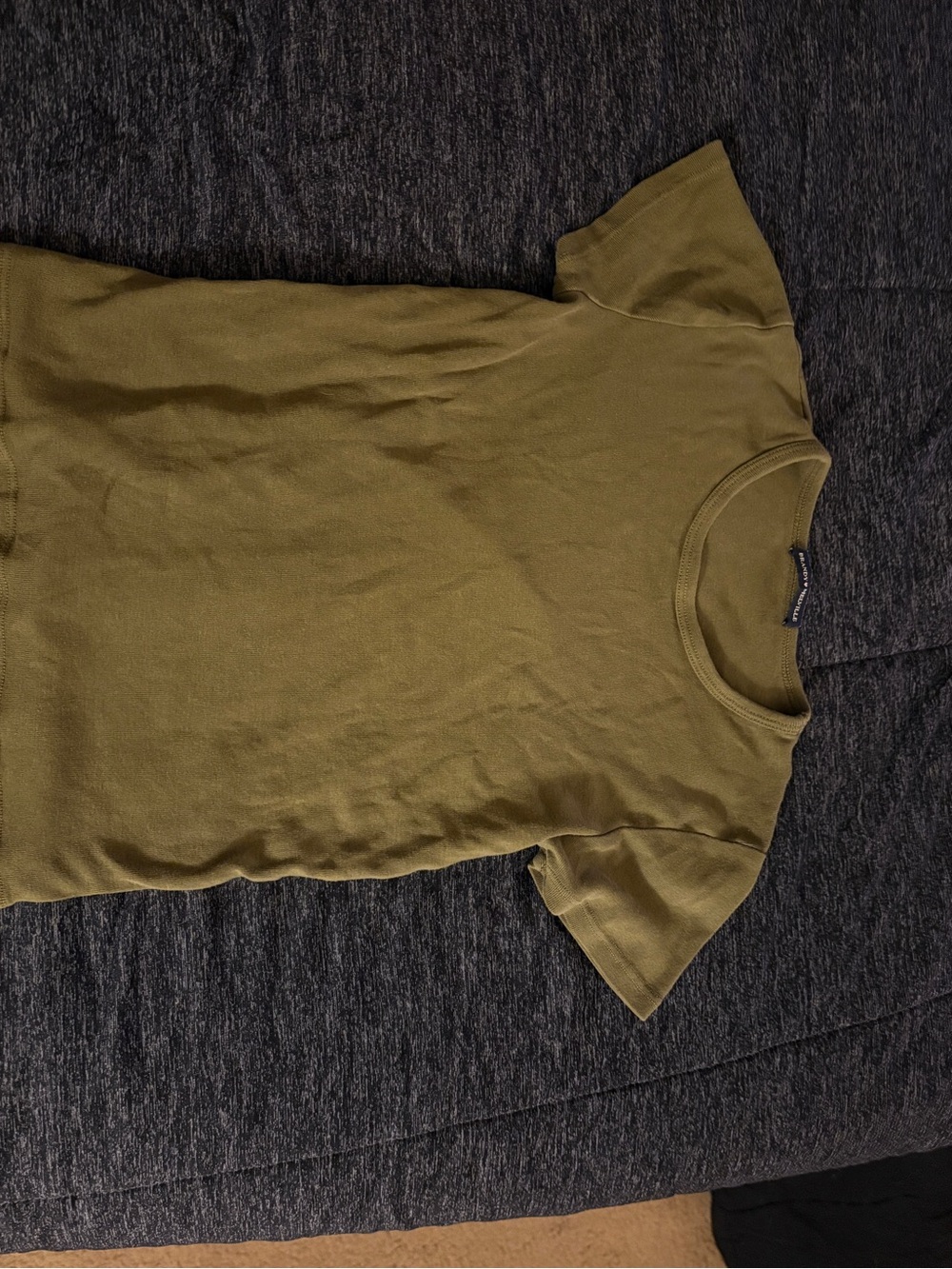 Brandy Melville Olive Green Women’s Crew Neck T-Shirt